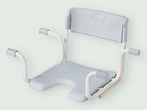 Bath tub seat supported across the top of a bathtub for a comfortable bathing position