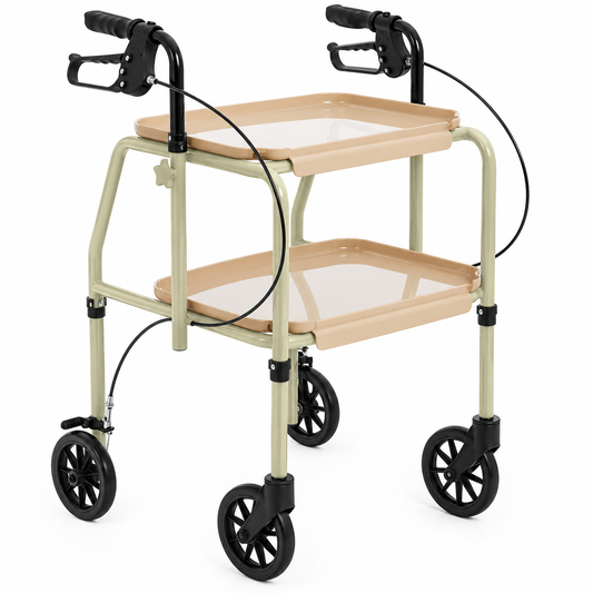 Meal Tray Walker with Handbrakes