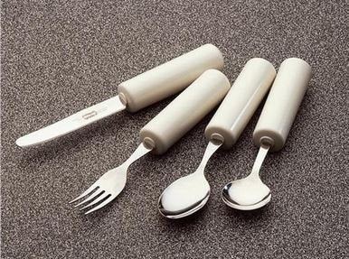 Built-Up Handle Adaptive Cutlery - Queens